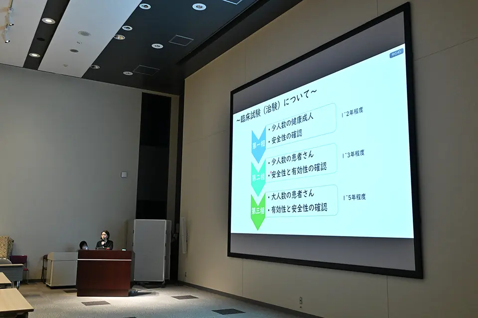 渡辺小百合プロジェクトリーダー　ご講演の様子