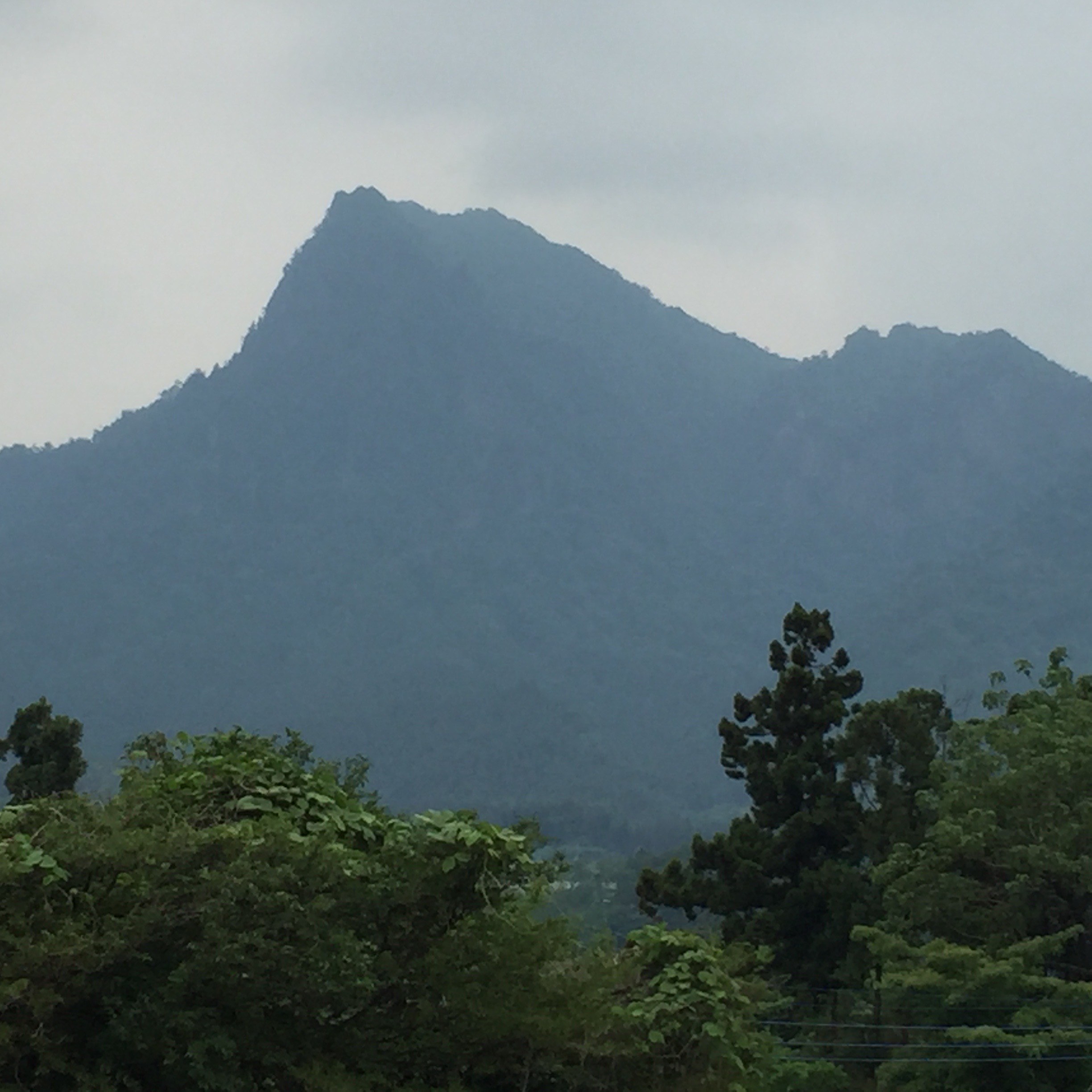 中山道から見た妙義山