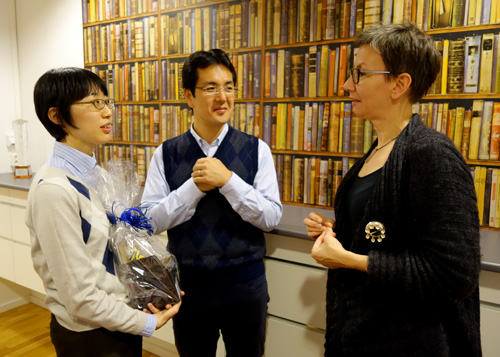 With Mr.Atsushi Nishida, Project Leader (the person in the centre) and Dr.Katarina Nägga, Associate Professor (right side) at Lund University on November 2015 